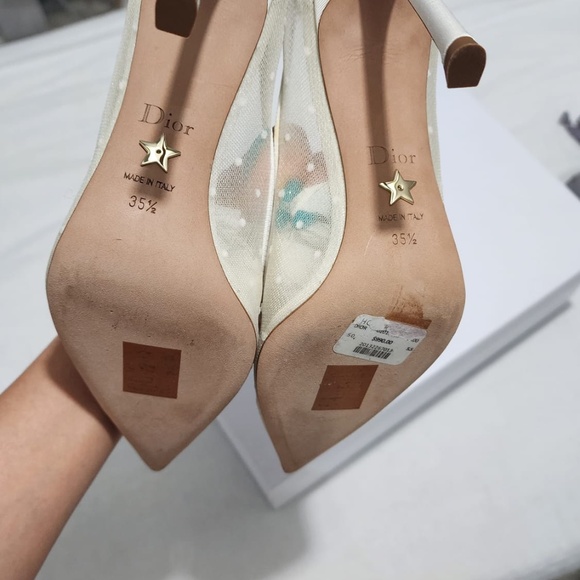 Christian Dior Mesh Plumetis Heel - Picture 5 of 5